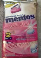Mängden socker i Chewing gum white