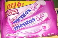 Mängden socker i Chewiing gum Mentos