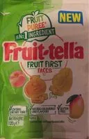 Mängden socker i Fruit-tella