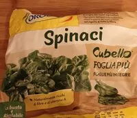 Mängden socker i Spinaci cubello figlia più