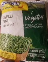 Mängden socker i Piselli fini