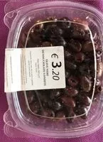 Mängden socker i Olive nere denocciolate condite