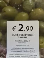 Mängden socker i Olive dolci verdi giganti