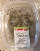 Mängden socker i Olive nocellara etnea denocciolate condite