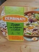 Mängden socker i zuppa con legumi e cereali