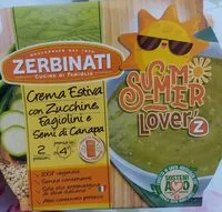 Mängden socker i crema estiva con zucchine, fagiolini e semi di canapa