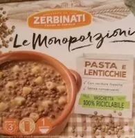Mängden socker i Le monoporzioni pasta e lenticchie