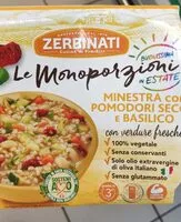 Mängden socker i Minestra con pomodori secchi e basilico