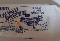 Mängden socker i Burro Alte Valli Appennine