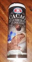 Mängden socker i Cacao zuccherato in polvere