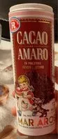Mängden socker i Cacao amaro in polvere