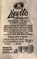 Mängden socker i Lievito istantaneo