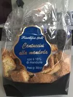 Mängden socker i Cantuccini alla mandorla
