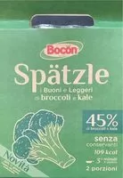 Mängden socker i Spätzle Broccoli e Kale