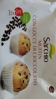 Mängden socker i Muffin con gocce di cioccolato