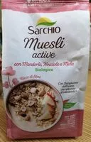 Mängden socker i Muesli active con Mandorle, Nocciole e Mela
