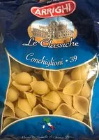 Mängden socker i Concchiglioni