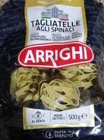 Mängden socker i Tagliatelle agli spinaci