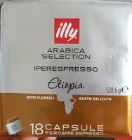Mängden socker i 18 capsule - arabica selection Etiopia