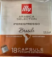 Mängden socker i Arabica selection iperespresso