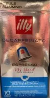Mängden socker i Illy Decaffeinato