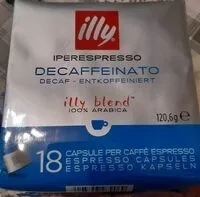 Mängden socker i Decaffeinato capsule per caffè espresso