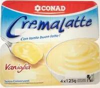 Mängden socker i Cremalatte vaniglia