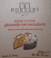 Mängden socker i Panettone glassato con mandorle