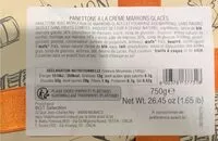 Mängden socker i Panettone maron glacés