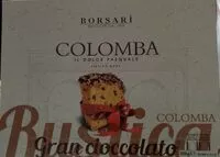 Mängden socker i Colomba Gran Cioccolato