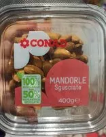 Mängden socker i Mandorle sgusciate conad