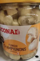 Mängden socker i funghi champignon sott'olio