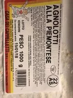 Mängden socker i Agnolotti alla piemontese