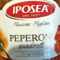 Mängden socker i Peperoni quadrotti in agrodolce