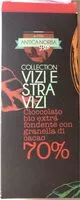 Mängden socker i Cioccolato bio extra fondente con granella dì cacao