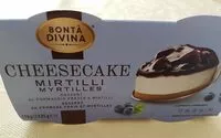 Mängden socker i Cheesecake mirtilli