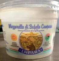 Mängden socker i Mozzarella di Bufala Campana