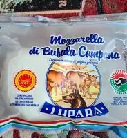 Mängden socker i Mozzarella di bufala campana