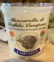 Mängden socker i Mozzarella di bufala campana