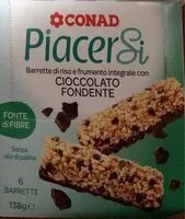 Mängden socker i Barrette di riso e frumento integrale