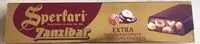 Mängden socker i Torrone Zanzib.extra 5481 250 G.