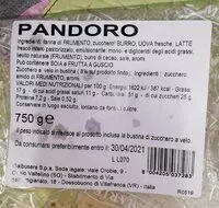 Mängden socker i Pandoro