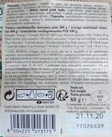 Mängden socker i Pancetta