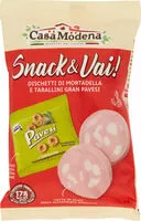 Mängden socker i Snack & vai! dischetti di mortadella e tarallini gran pavesi