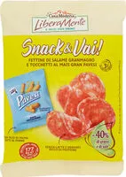 Mängden socker i Snack & vai! fettine di salame granmagro e tocchetti