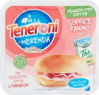 Mängden socker i Teneroni la merenda soffice panino con prosciutto