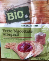Mängden socker i Fette biscottate integrali bio