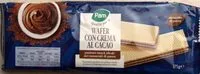 Mängden socker i Wafer con crema al cacao
