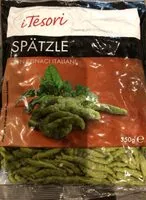 Mängden socker i Spatzle con spinaci italiani