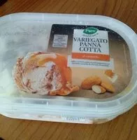 Mängden socker i Variegato panna cotta al caramello